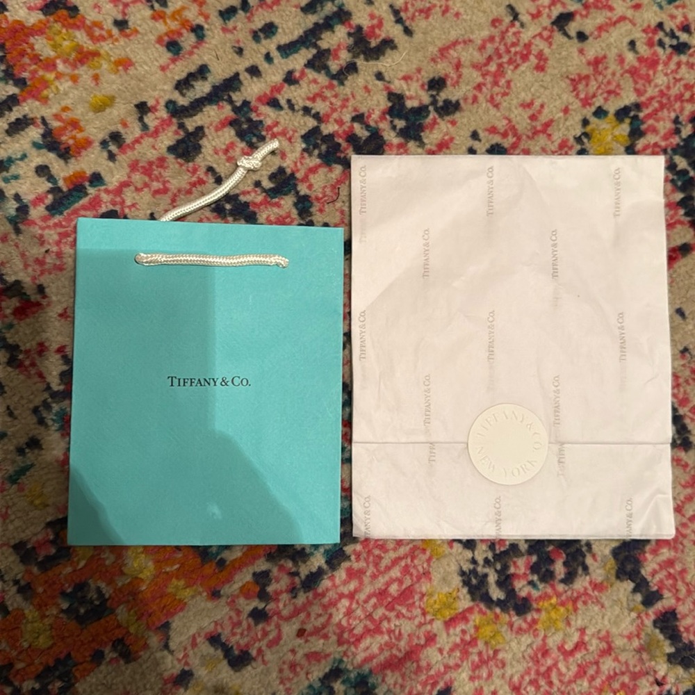Tiffany and Co. Gift Bag and Tissue Paper
